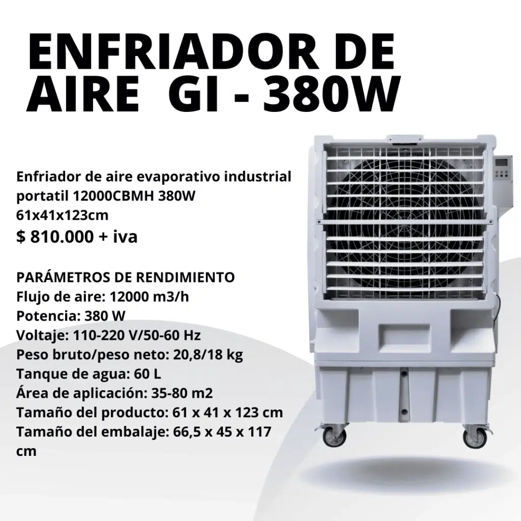 Grupo Industrial | Enfriador de aire portátil en Chile 03 5