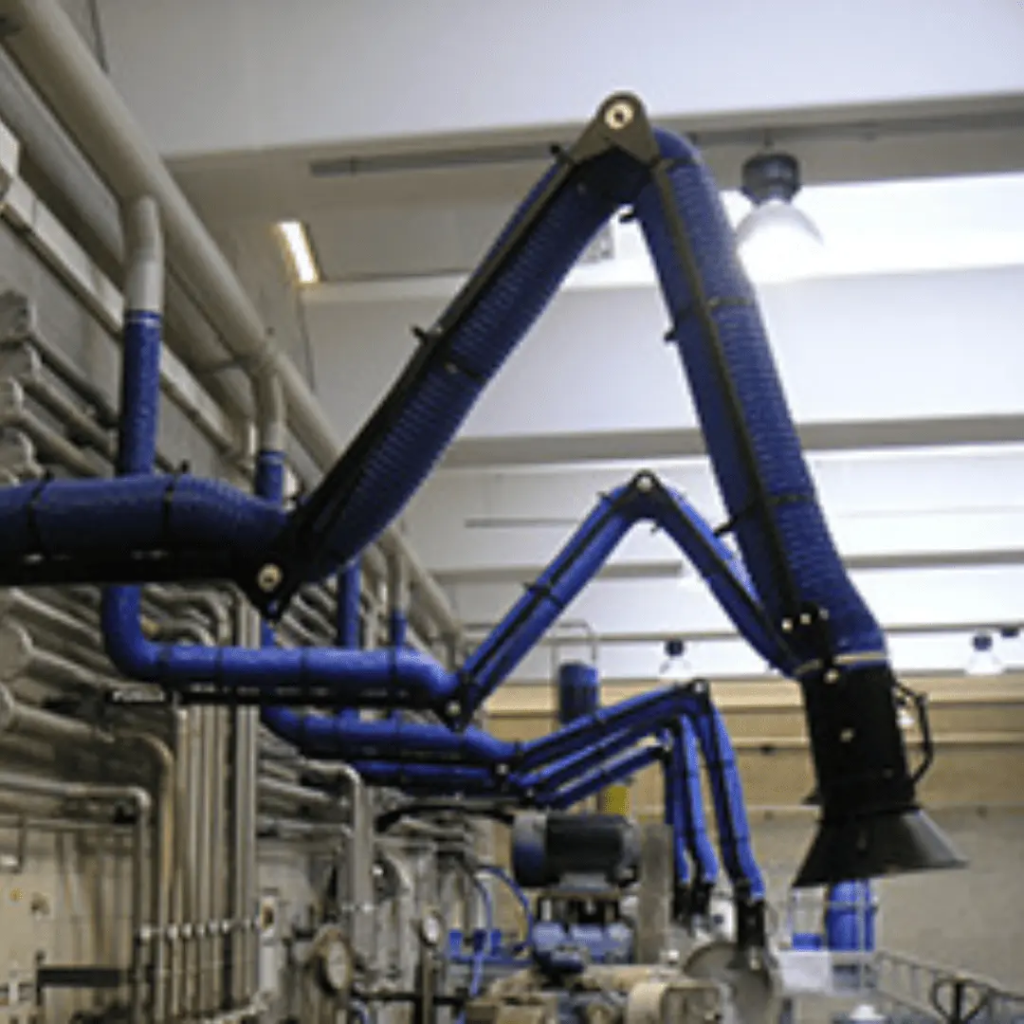 Sistema de extracción de gases de soldadura