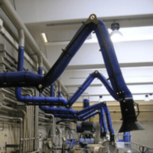 Sistema de extracción de gases de soldadura